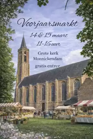 Voorjaarsmarkt Grote Kerk Monnickendam flyer - foto: Ruben Heslinga