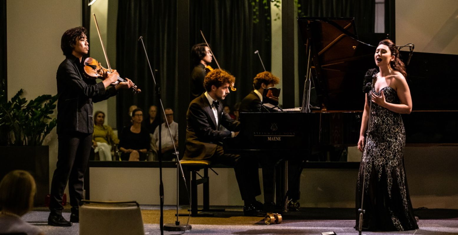 Ensemble de Formule in de Singelkerk in 2020. Foto: Melle Meivogel