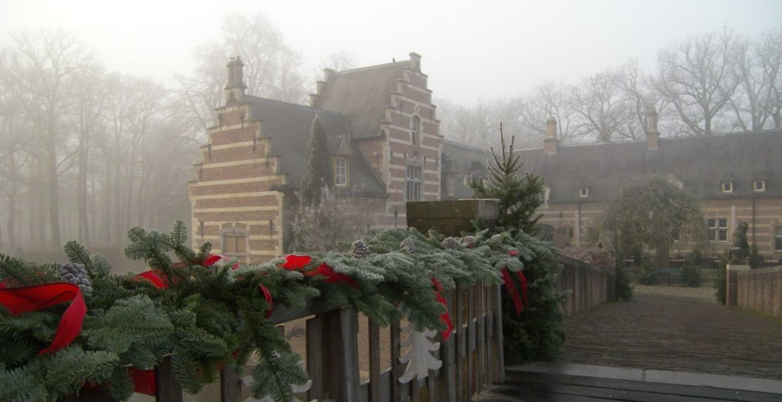 Romantische kerstdecoratie bij Kasteel Heeswijk. Foto: Kasteel Heeswijk