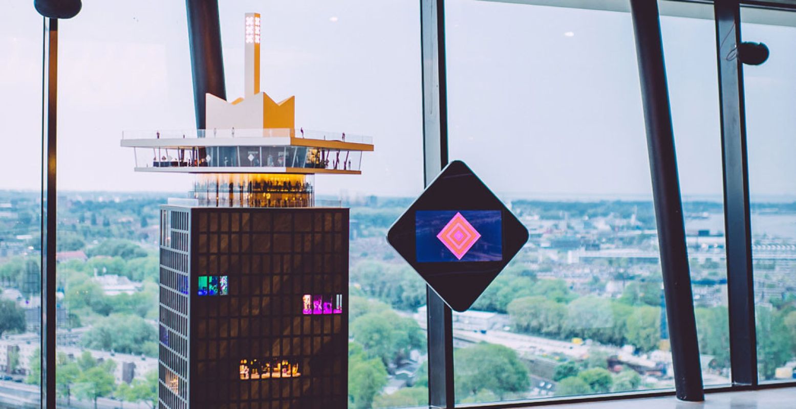 De maquette van de A'DAM Lookout. Foto: Dennis Bouman