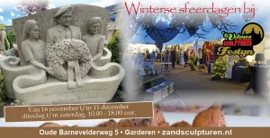 Winterse Sferen bij Veluws Zandsculpturenfestijn Foto: 't Veluws ZandsculpturenfestijnFoto geüpload door gebruiker.