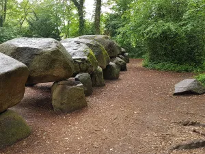 Het Mammoetpad eindigt (of start) bij het grootste hunebed van Nederland. Foto: DagjeWeg.NL