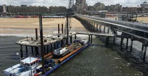 Reuzenrad is af! De Pier maakt zijn comeback In juni 2016 zag De Pier er nog zo uit. Fotograaf: Den Haag Marketing.