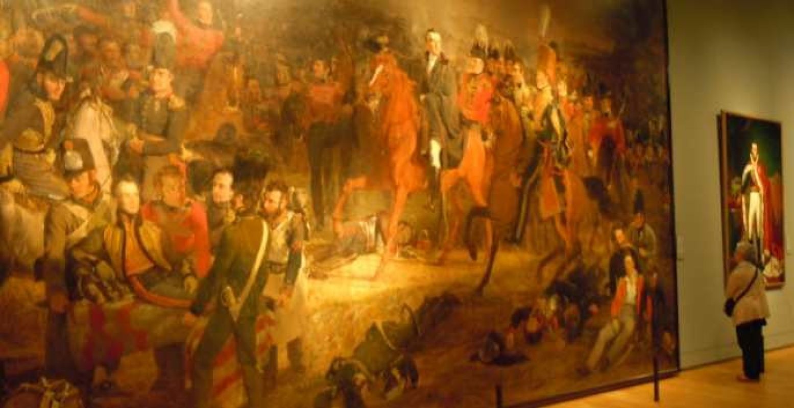 Het grootste schilderij in het Rijksmuseum: De Slag bij Waterloo door Jan Willem Pieneman