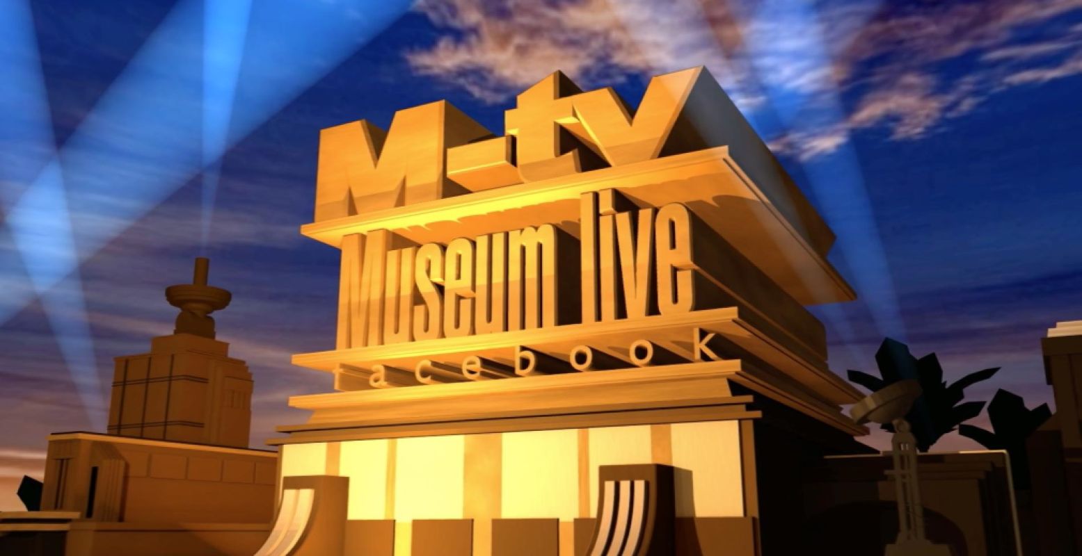 Het officiële logo van M-TV. De liveshow is elke vrijdag om 17:00 te zien op Facebook. Foto: Museum van de 20e Eeuw.