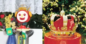 Allememaggies! Nostalgische rekwisieten uit de Bassie & Adriaan-series; Robin de Robot en de Kroon. Foto's: Museum Vlaardingen © Bassie & Adrina Produkties B.V.