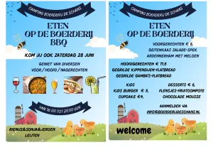 Eten op  Boerderij camping De Schans Foto M.Leijten, V.O.F. De Polder