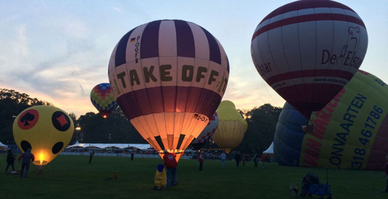 Een spektakel! Foto: Ballonfiësta Barneveld