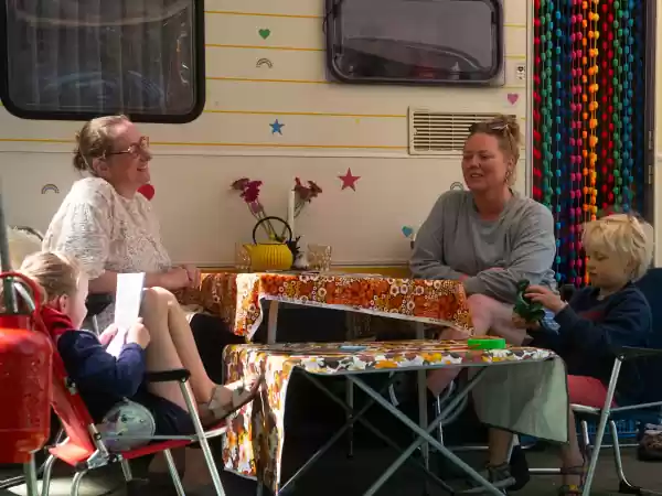 Even ertussenuit. Foto: Camping de Waps Even ertussenuit. Foto: Camping de Waps