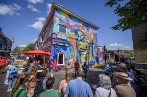 Street Art Festival Fotobeschrijving: Opening. Foto: Mural Studio ZEPA Langestraat/Hofstraat.Foto geüpload door gebruiker.