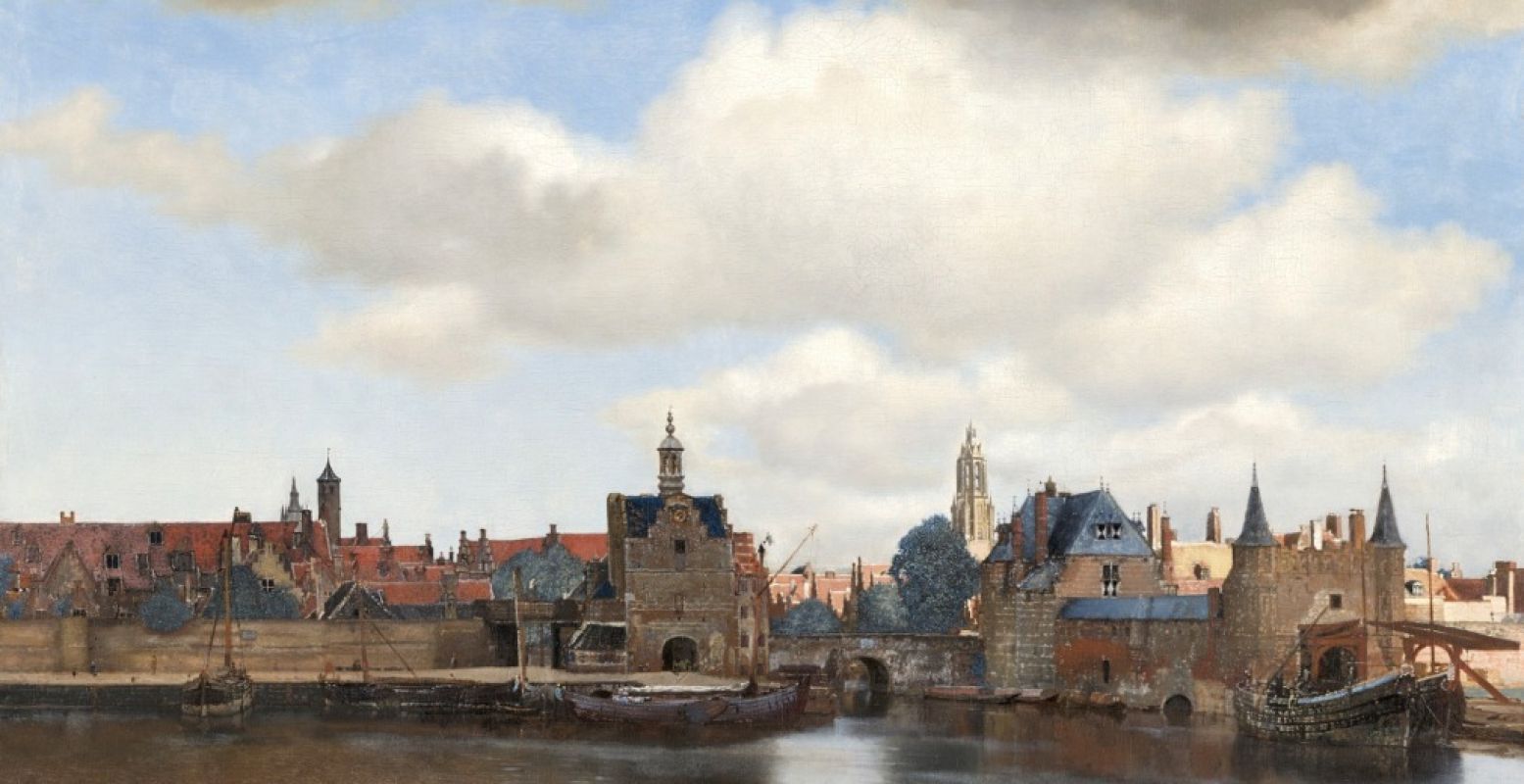 Johannes Vermeer, Gezicht op Delft (1660). Foto: Mauritshuis Den Haag