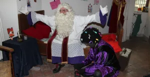 Bezoek Sinterklaas in een kasteel