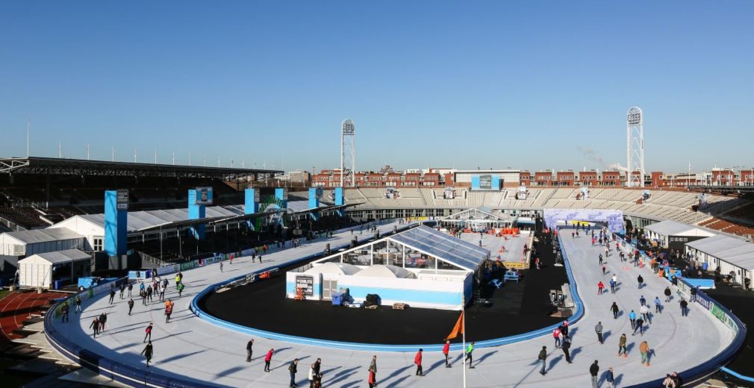 Schaatsen op olympische grond! Foto: De Coolste Baan van Nederland