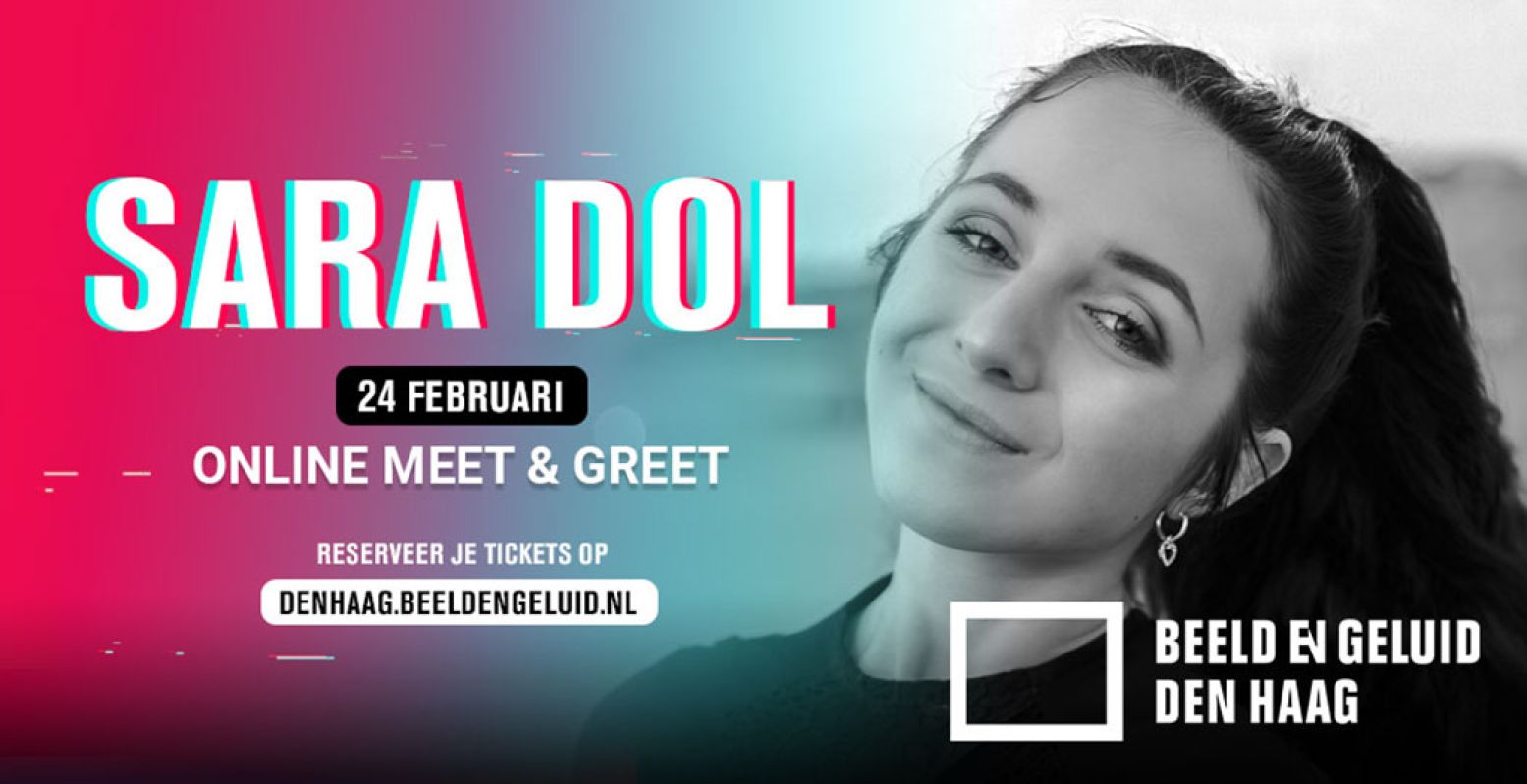 Ontmoet online content creator Sara Dol via een  exclusieve online meet & greet op 24 februari ! Foto: Beeld en Geluid Den Haag