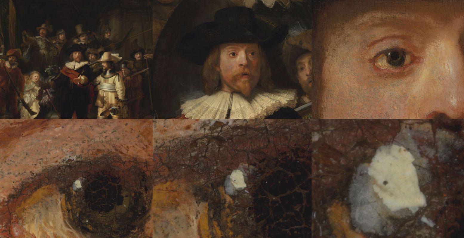 Zoom in op ieder detail van de Nachtwacht op de grootste foto ooit gemaakt van een kunstwerk. Foto: Rijksmuseum