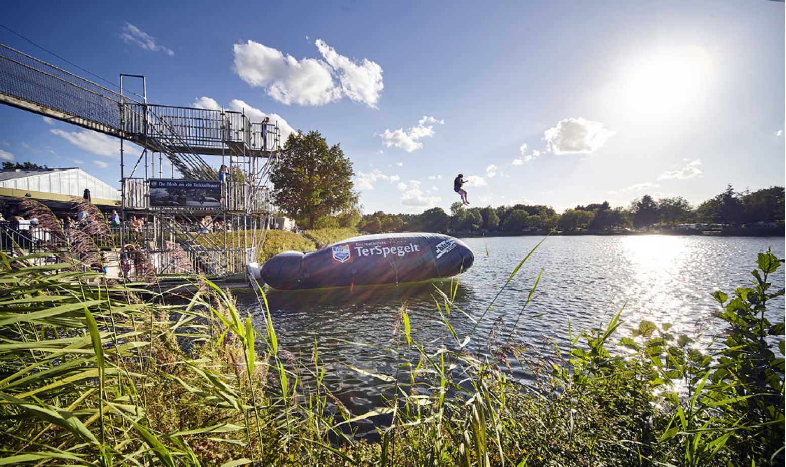 De Blob op Recreatiepark TerSpegelt is ieder jaar weer populair. Foto: Bart de Roos / Recreatiepark TerSpegelt