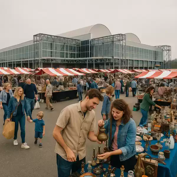 De grootste openlucht snuffelmarkt van Gelderland Fotograaf: van Aerle bv
