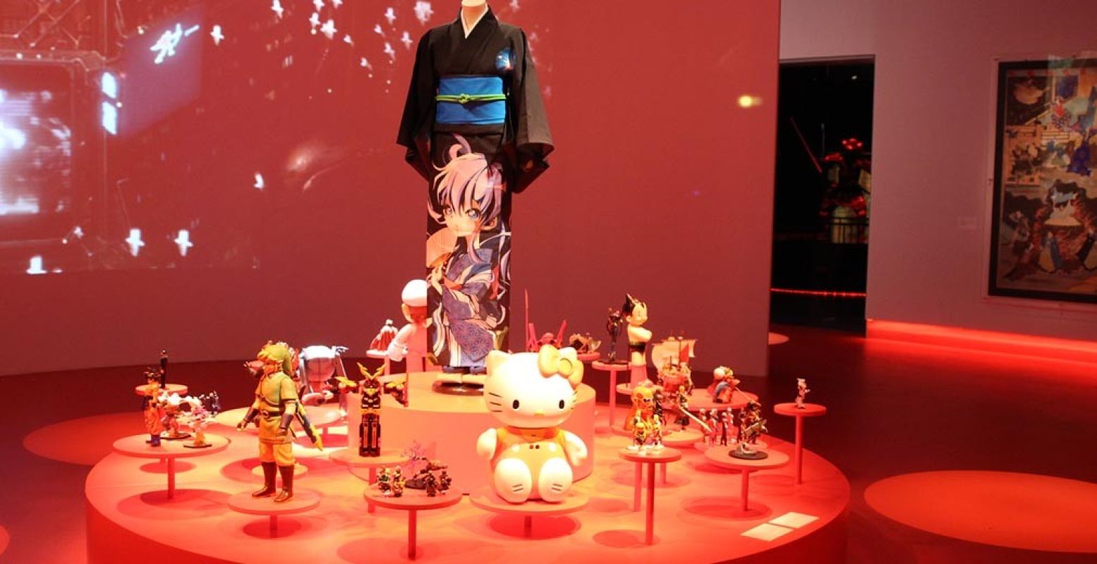 Iconen uit de Japanse cultuur: de kimono, Hello Kitty, Pokémon, Super Mario en meer. Foto: DagjeWeg.NL.
