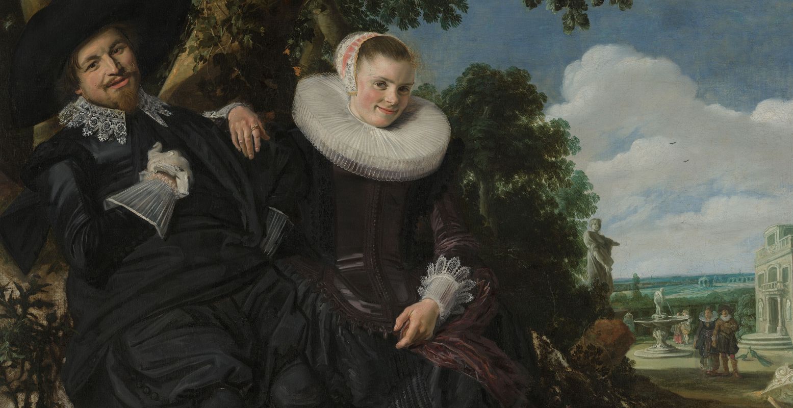 Uitsnede uit het schilderij Portret van een Stel, waarschijnlijk Isaac Abrahamsz Massa en Beatrix van der Laen; Frans Hals, ca. 1622. Foto: Rijksmuseum Amsterdam