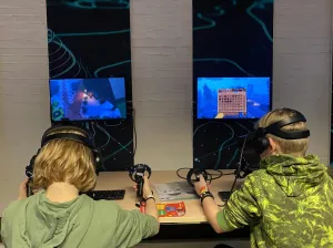 Workshops Minecraft in VR Foto geüpload door gebruiker Stichting Liniebreed Ondernemen.