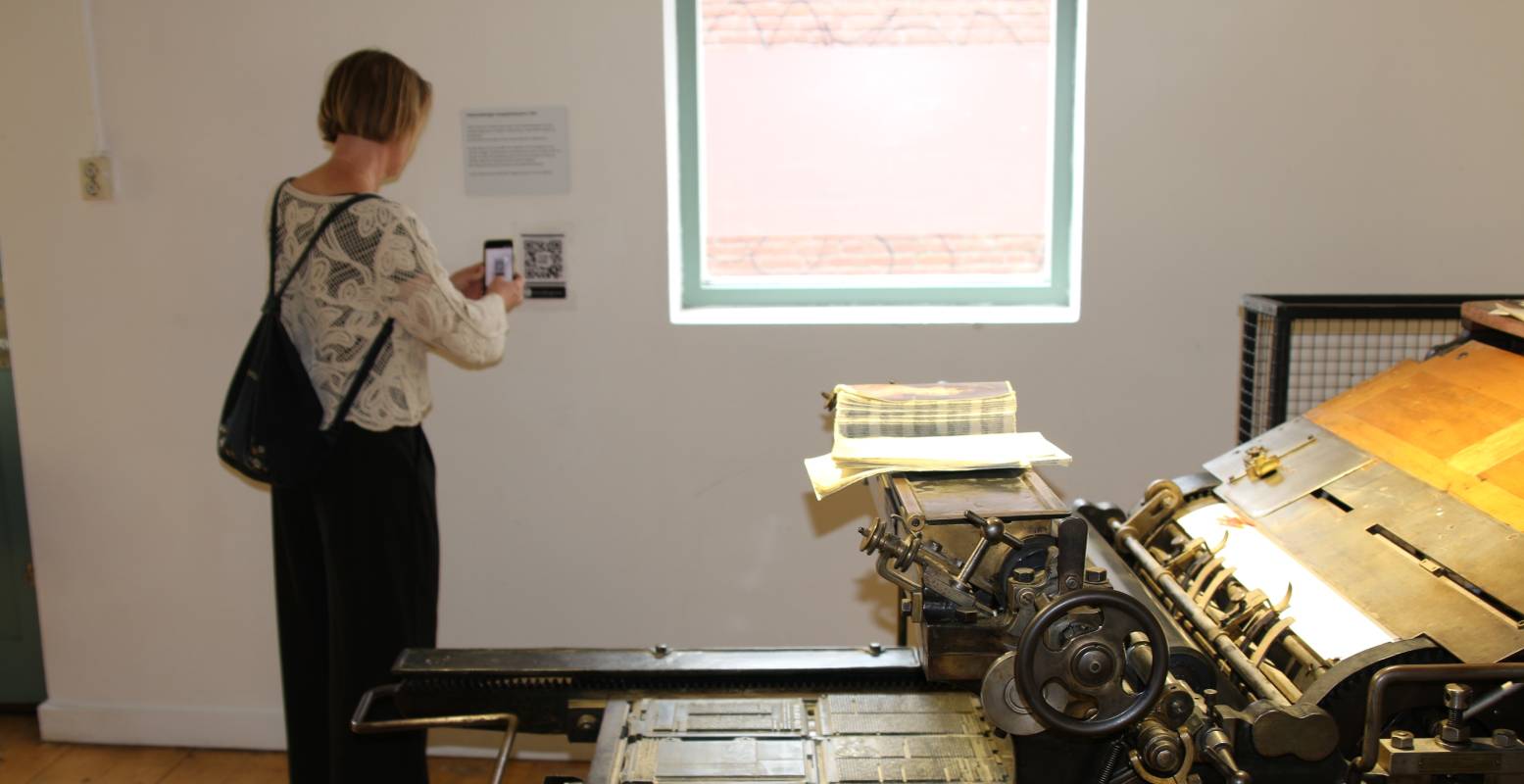 Luister naar het spannende verhaal van hoe de drukpers in de Tweede Wereldoorlog door het verzet werd gebruikt. Foto: DagjeWeg.NL Luister naar het spannende verhaal van hoe de drukpers in de Tweede Wereldoorlog door het verzet werd gebruikt. Foto: DagjeWeg.NL