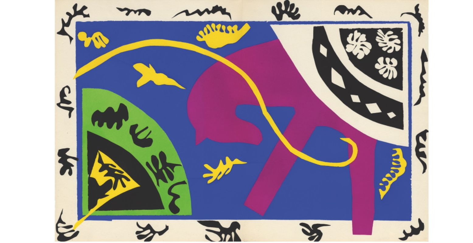 Henri Matisse, Het paard, de ruiter en de clown, 1947, Kunstmuseum Pablo Picasso, Münster, © Succession Henri Matisse, Pictoright Amsterdam 2019.