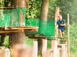 Race door het klimbos. Foto: Duinoord