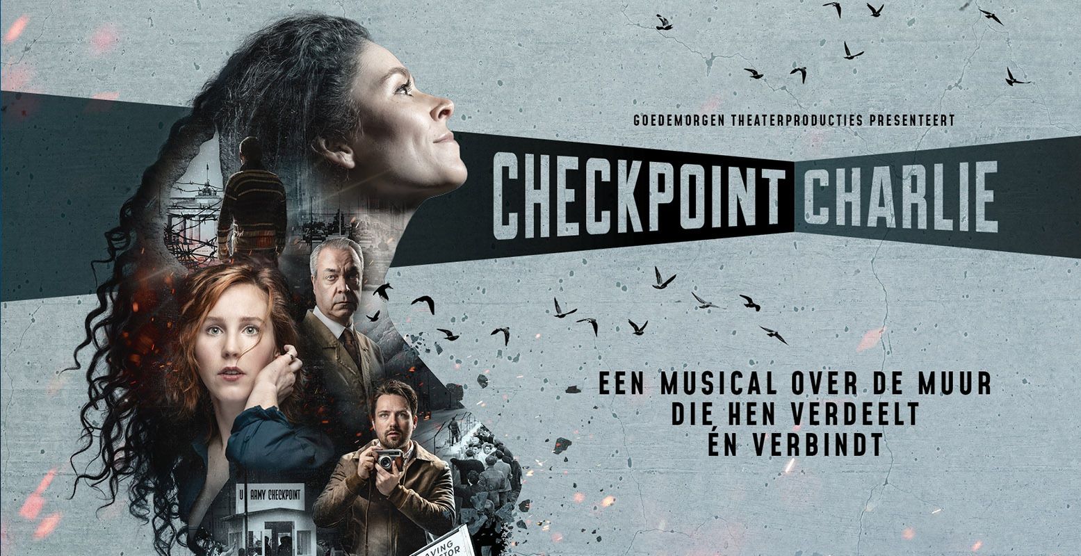 De musical Checkpoint Charlie, over de bouw van de Berlijnse Muur en de gevolgen daarvan voor de Berlijners aan beide kanten. Afbeelding: Goedemorgen Theaterproducties