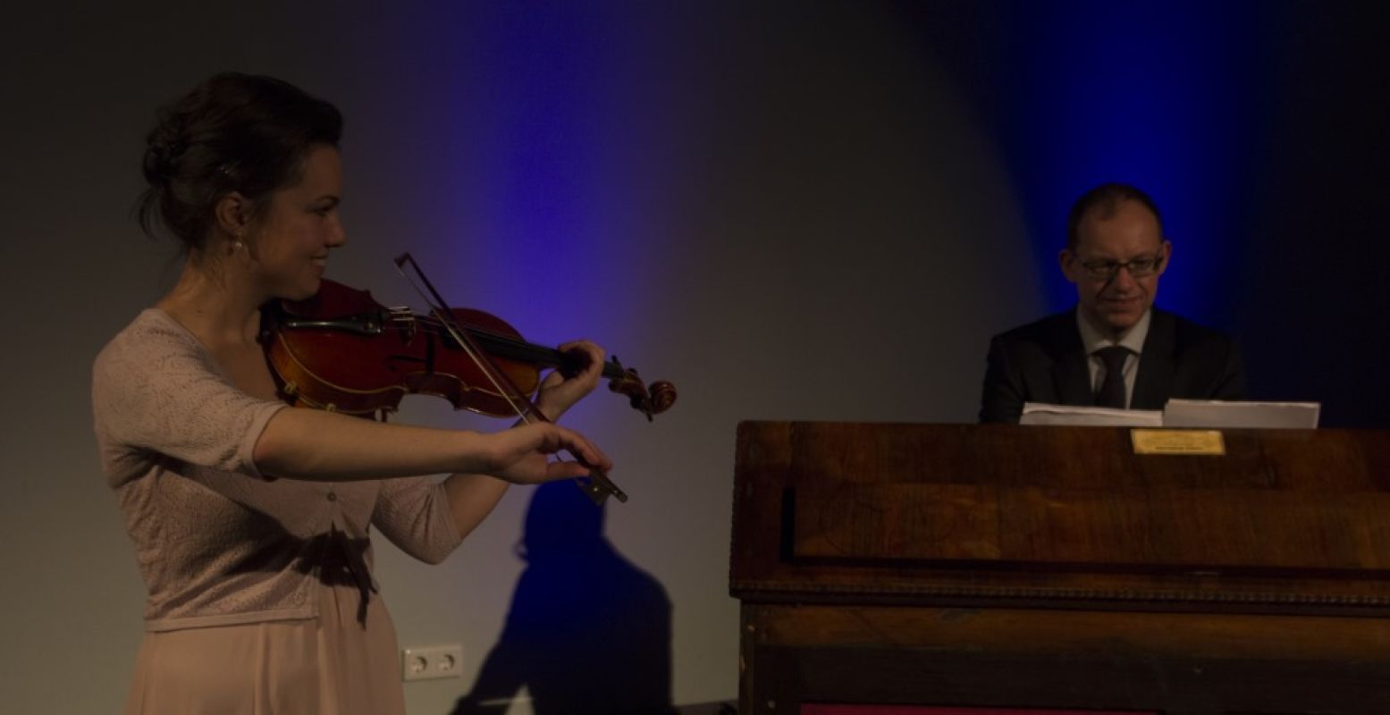 Peter Van de Velde en Nadja Nevolovitsch samen. Foto: Edesche Concertzaal