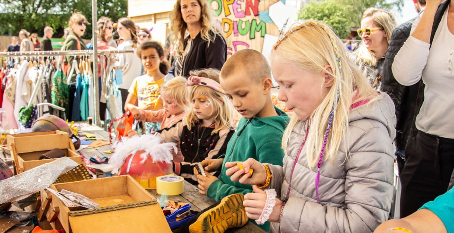 Creatief aan de slag op Hemeltjelief! Festival. Foto: Hemeltjelief!