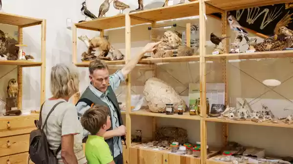 uitleg van de boswachter in het boswachterslab | Foto ge&uuml;pload door gebruiker Staatsbosbeheer.