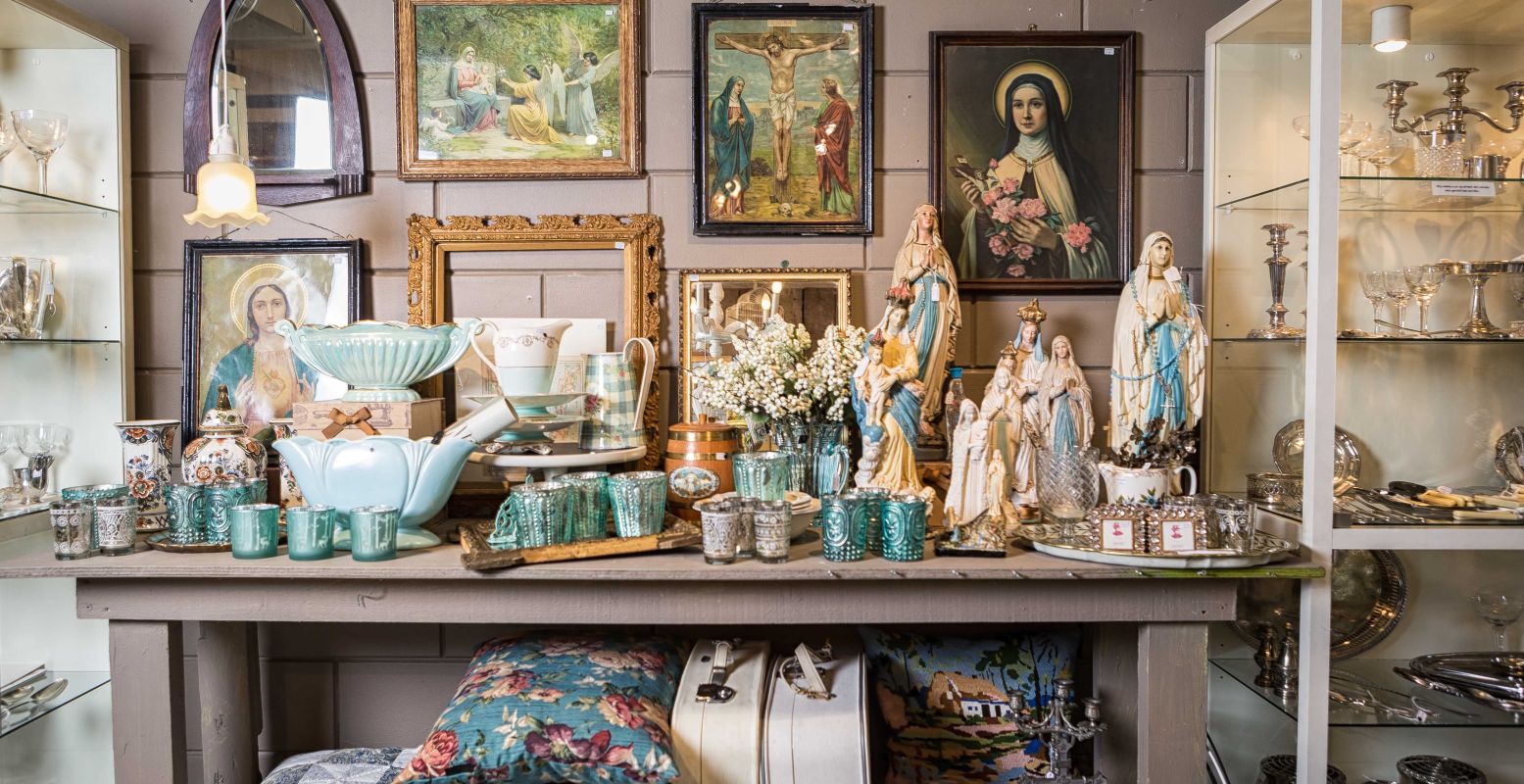 Tijdens Brocante op z'n Brits kom je heel wat vintage pareltjes tegen. Foto: Janet Vermist