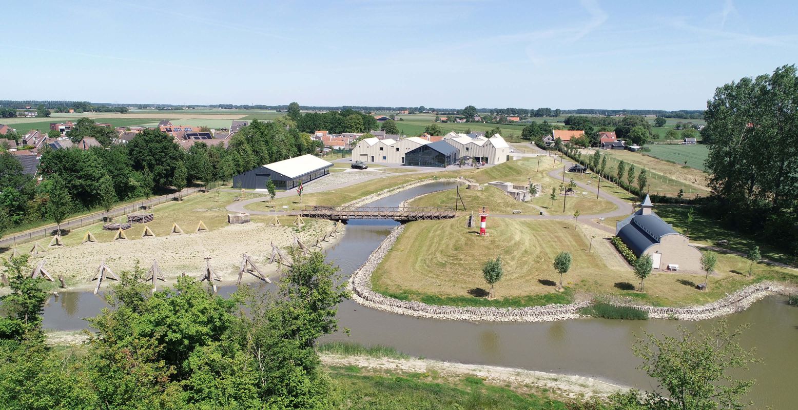 Loop door het Zeeland van WO II in het Bevrijdingspark. Foto: Bevrijdingsmuseum Zeeland