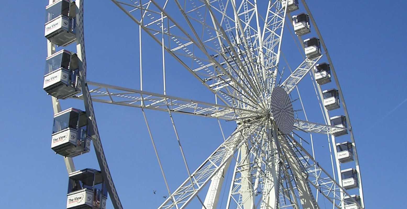 The View is met 55 meter het hoogste mobiele reuzenrad van Europa. Foto:  arendharms.com 