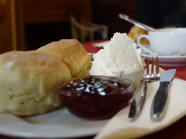 Mmmm, scones bij de high tea. Foto: DagjeWeg.NL Mmmm, scones bij de high tea. Foto: DagjeWeg.NL