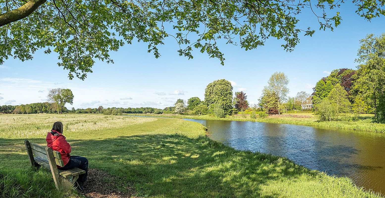 Na de uiterwaarden van de IJssel volgt een groene route richting Zutphen. Foto: Bob Luijks