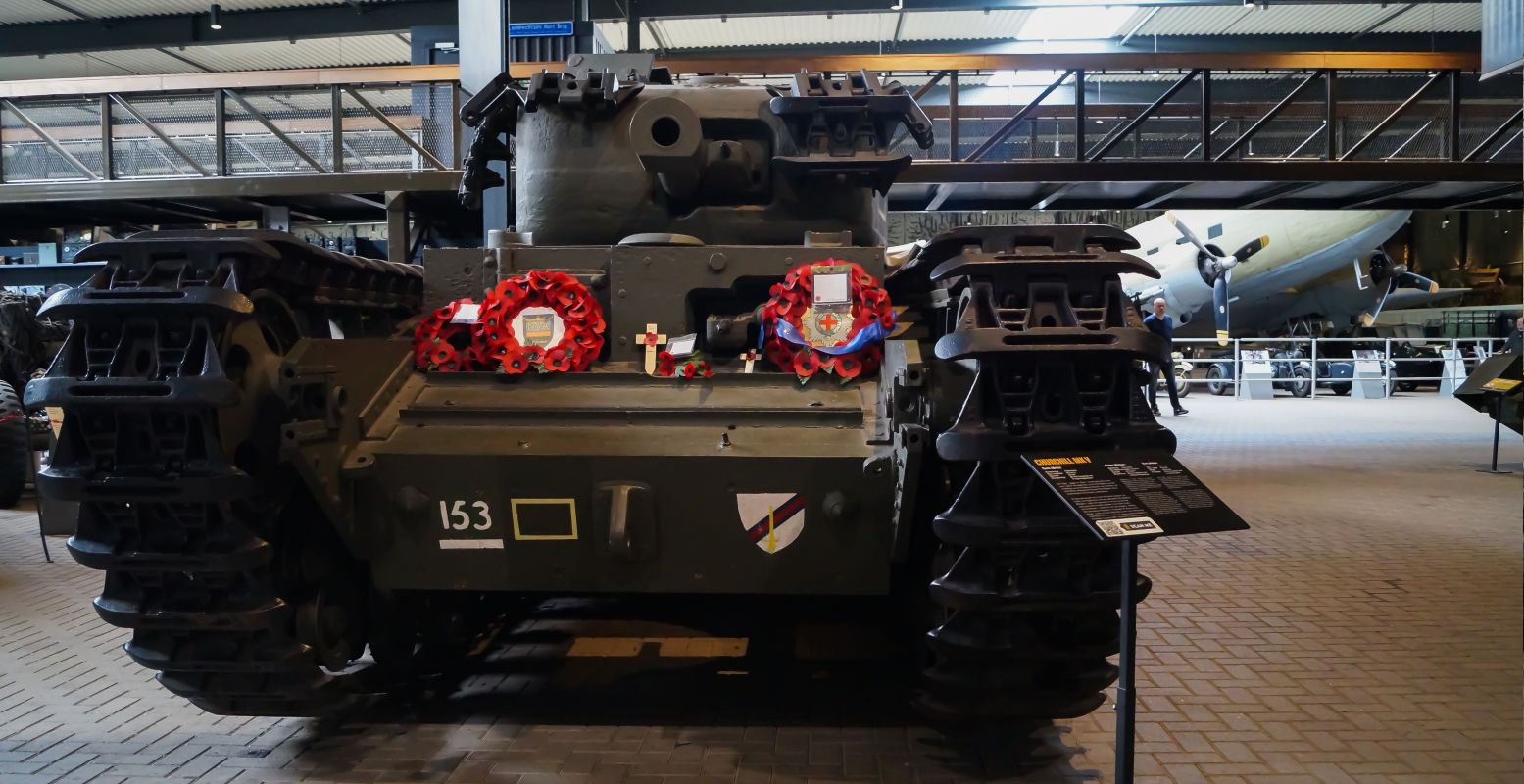 De Britse Churchill tank heeft een indrukwekkend verhaal. Foto: DagjeWeg.NL