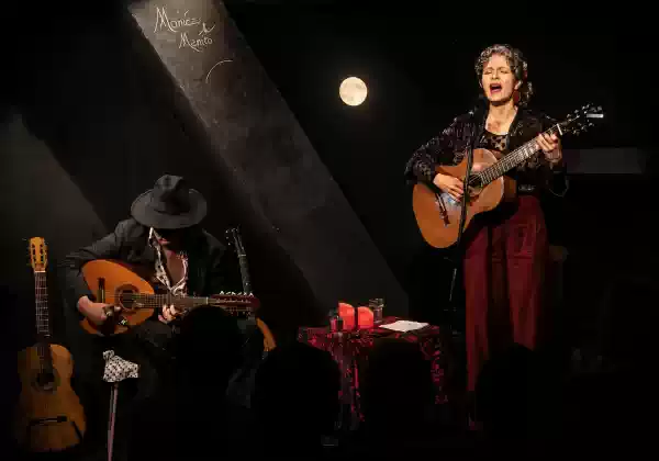 Flamenco bij volle maan in ‘t Helder Monic`a Coronado & Manito. foto: Hans Hoogeboom