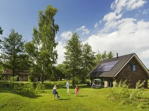 Luxe bungalow in het groen.