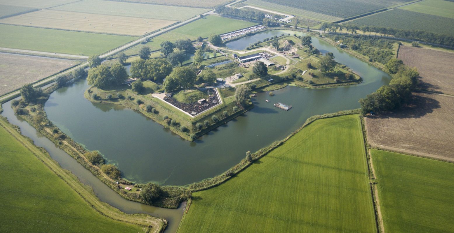 Verken het forteiland in Herwijnen. Foto: GeoFort Verken het forteiland in Herwijnen. Foto: GeoFort