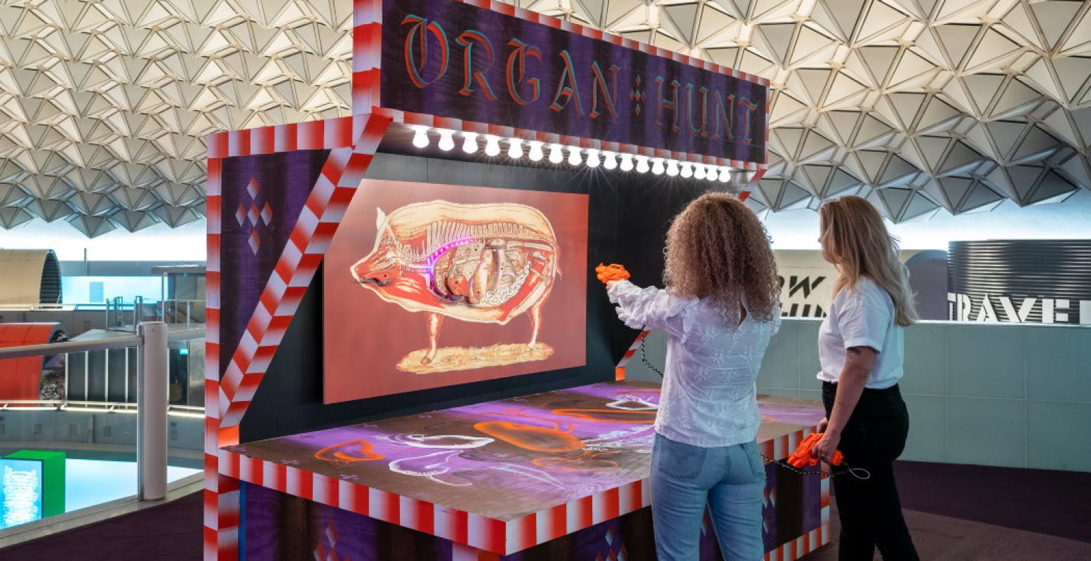 Hoe ziet de toekomst eruit? Een wonderlijke kermis vol beelden en ervaringen. Foto: Evoluon - Next Nature