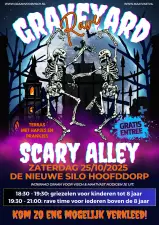 Graveyard Rave: Scary Alley Wijkraad Graan voor Visch. Foto: Moniek Mulder