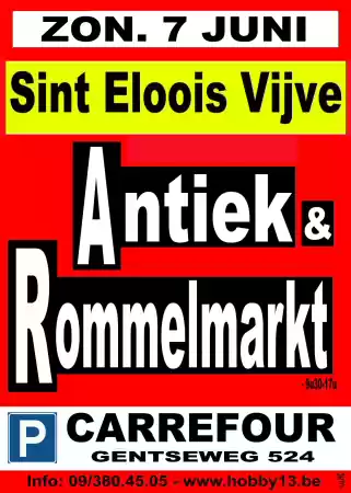 Antiek & Rommelmarkt te Sint-Eloois-Vijve Foto: De Dapper Eddy
