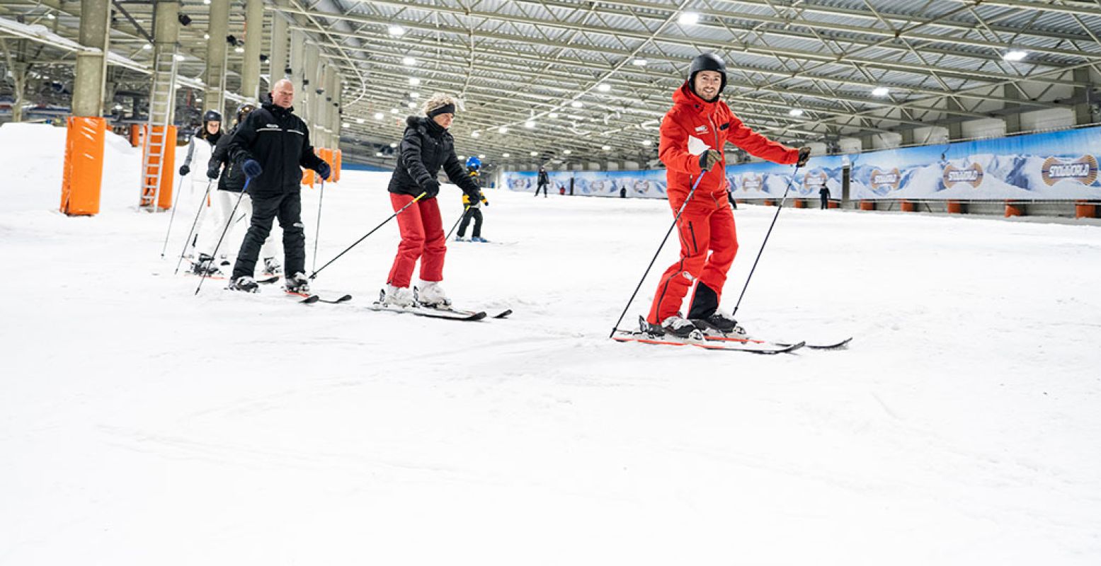 Wil je echt even helemaal uit de hitte ontsnappen, bezoek dan een skipiste. Foto: Snowworld Landgraaf © Meijs