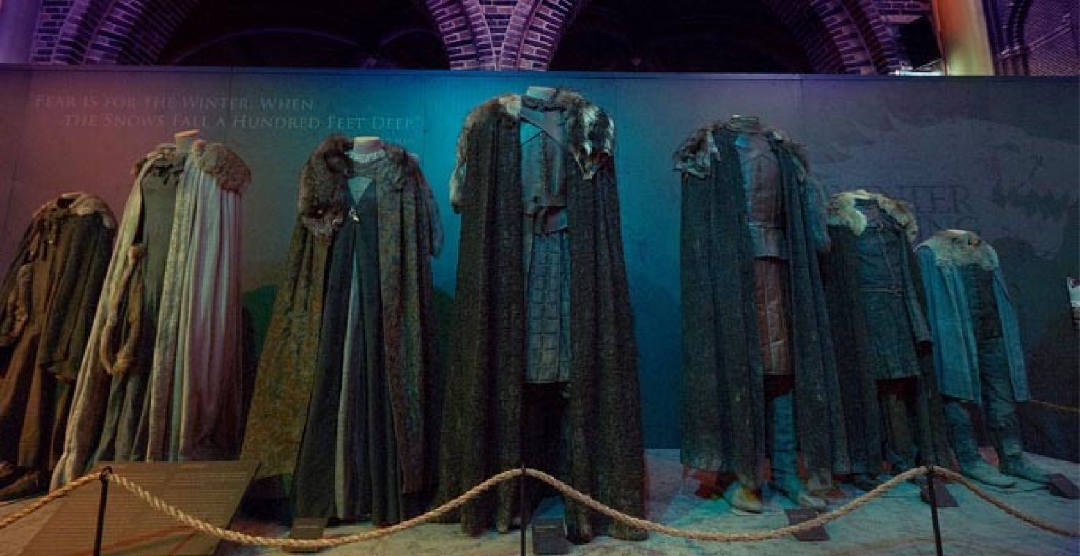 Bekijk de kleding uit Game of Thrones van heel dichtbij. Foto: HBO Nederland