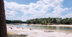 Strand midden in Nederland