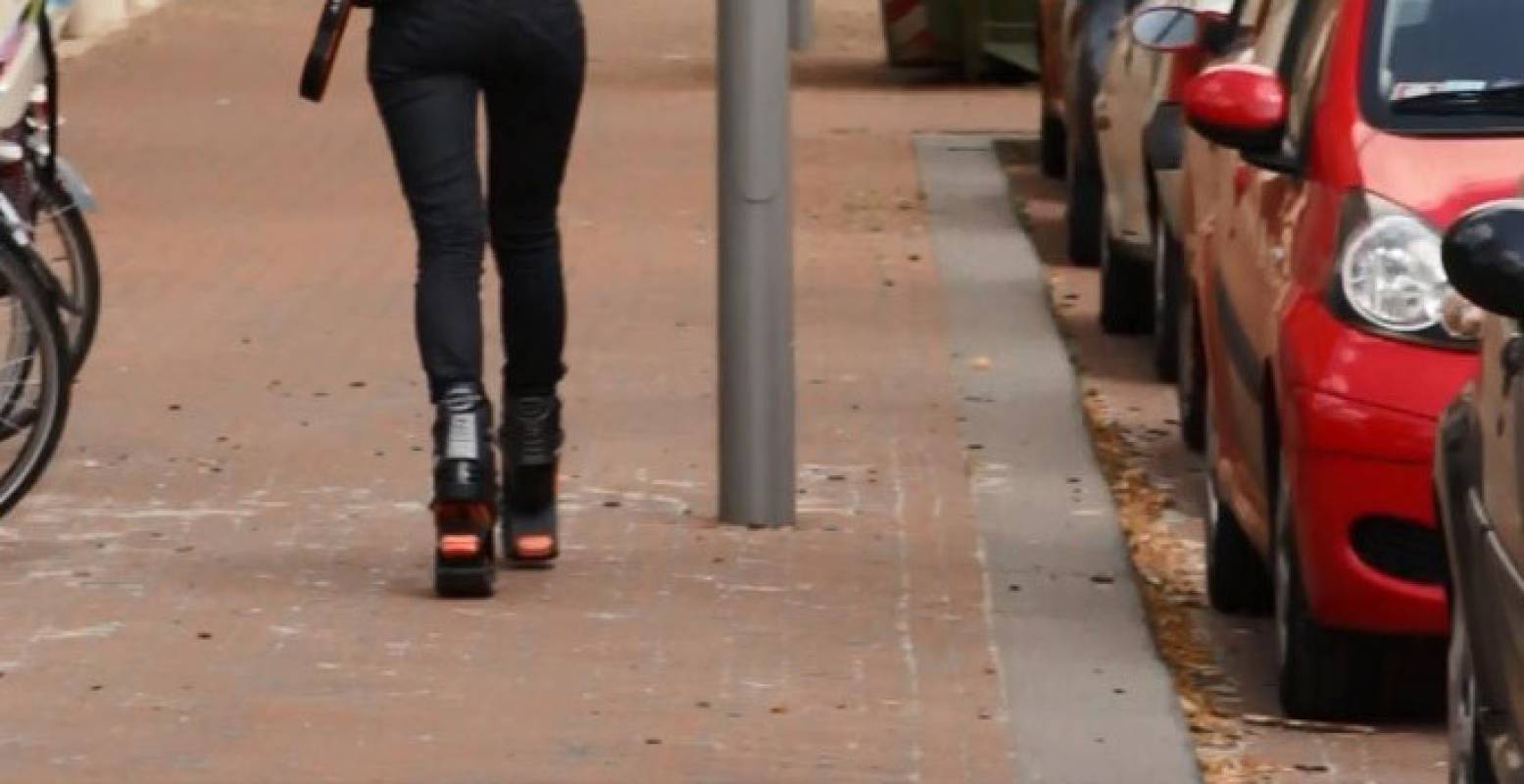 Genoeg bekijks voor deze wonderlijke schoenen.