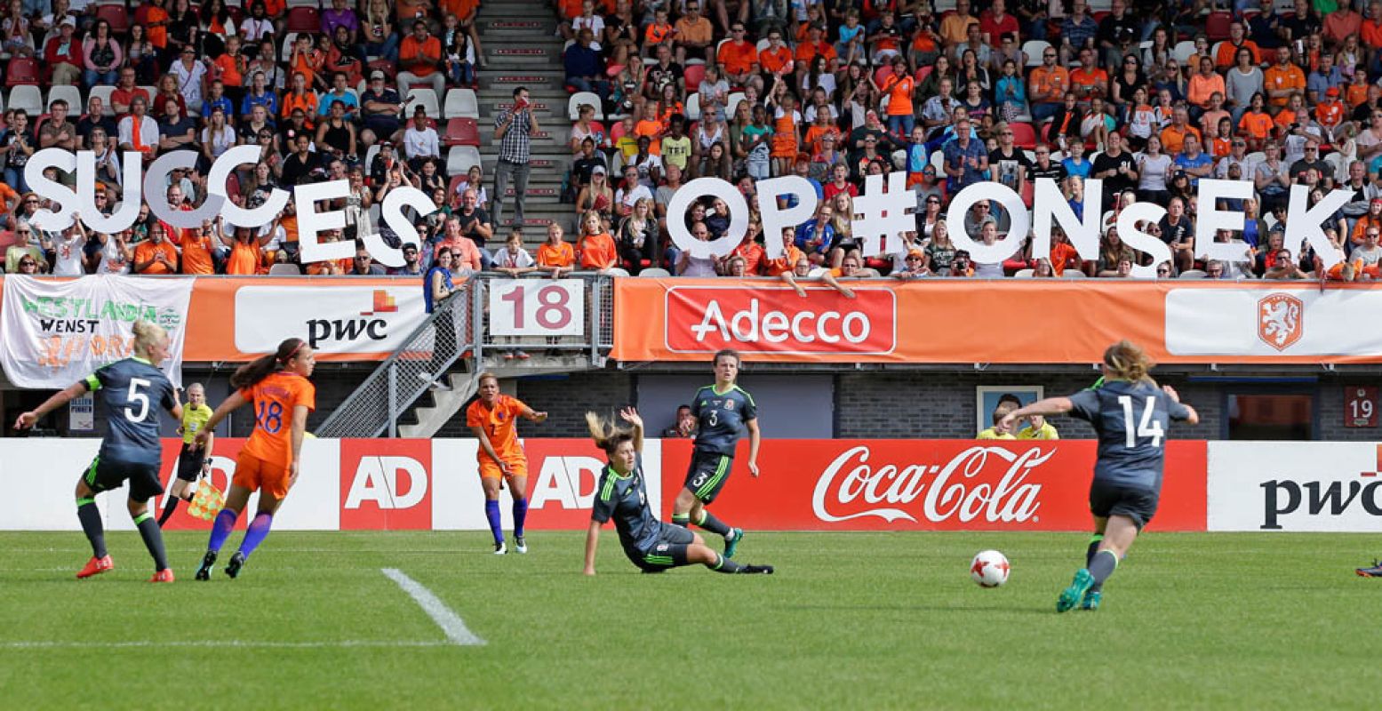 Nederland is voor de eerste keer gastheer van het EK vrouwenvoetbal. Foto: KNVB Media