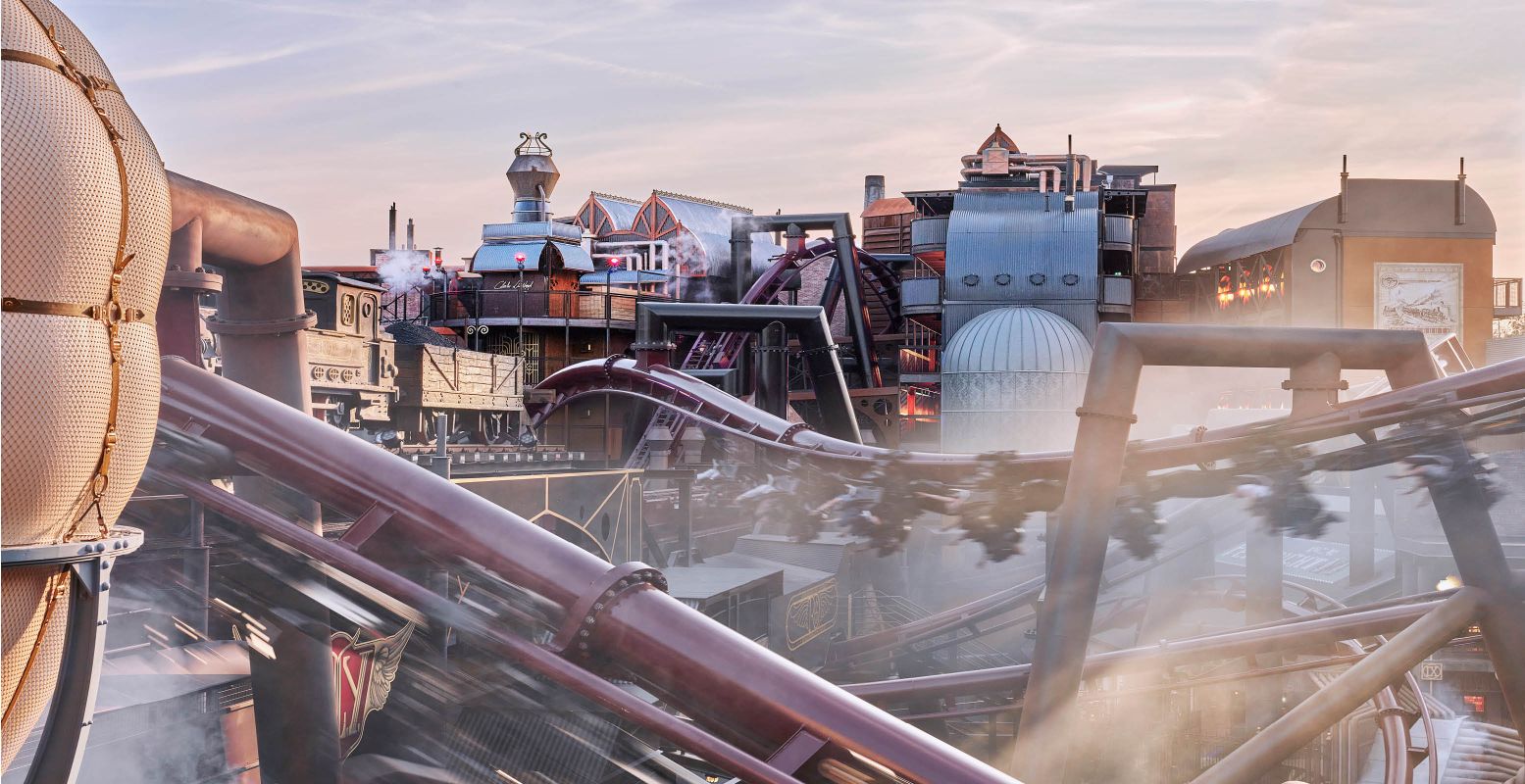 Vlieg door de lucht in Rookburgh. Foto: Phantasialand