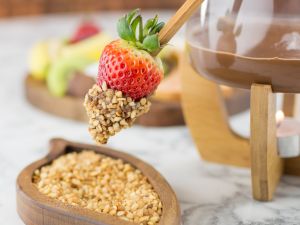 Een chocoladefondue: kan het nog lekkerder? Foto: ChiqueOLatte